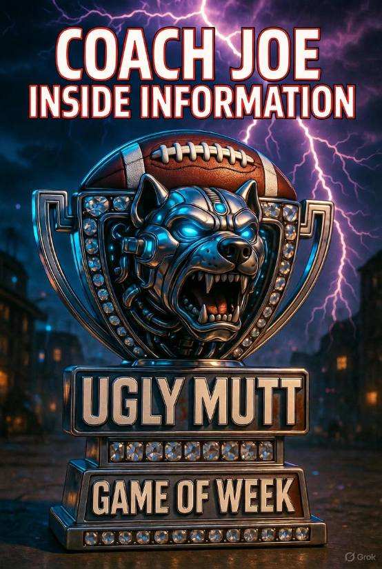 Ugly Mutt Game of the Week trophy